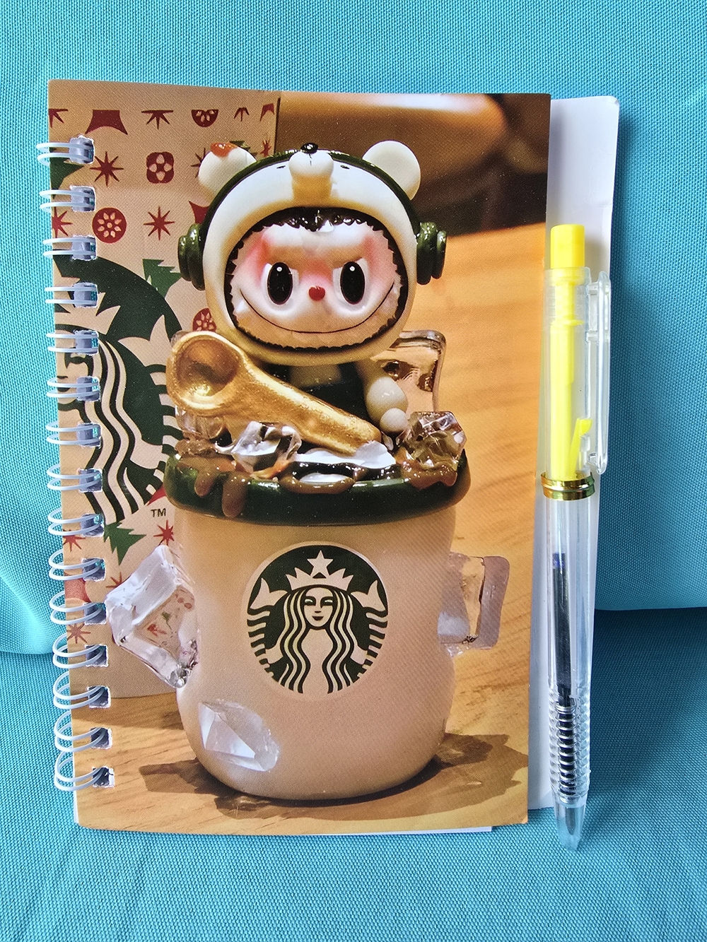 Labubu X Starbucks Stationary Set